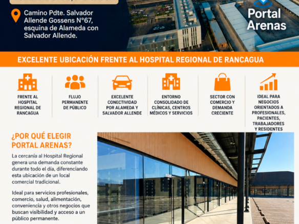 Local Comercial en Portal Arenas Rancagua — Ubicación Estratégica y Demanda Real