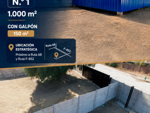Terreno Comercial – Ubicación estratégica – Ruta 68 – Lo Vasquez (nº1)