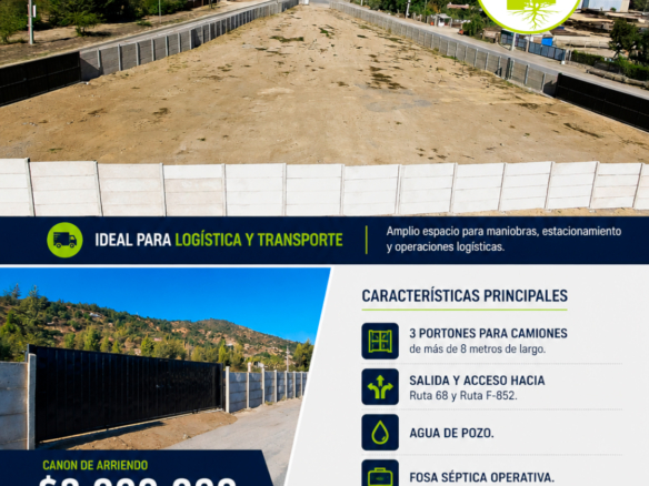 Terreno Comercial – Ubicación estratégica – Ruta 68 – Lo Vasquez   (nº3)